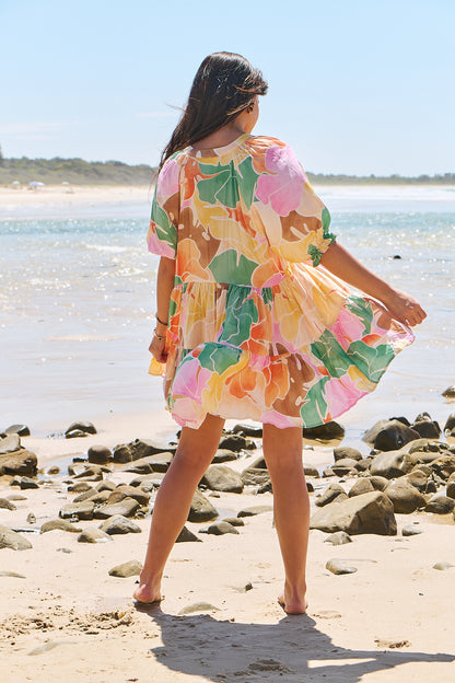 Jaase - PETAL - V.Neck floaty a.line dress