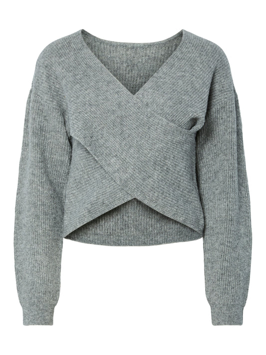 Pieces - SILLY - Reversible cross wrap style knitted jumper