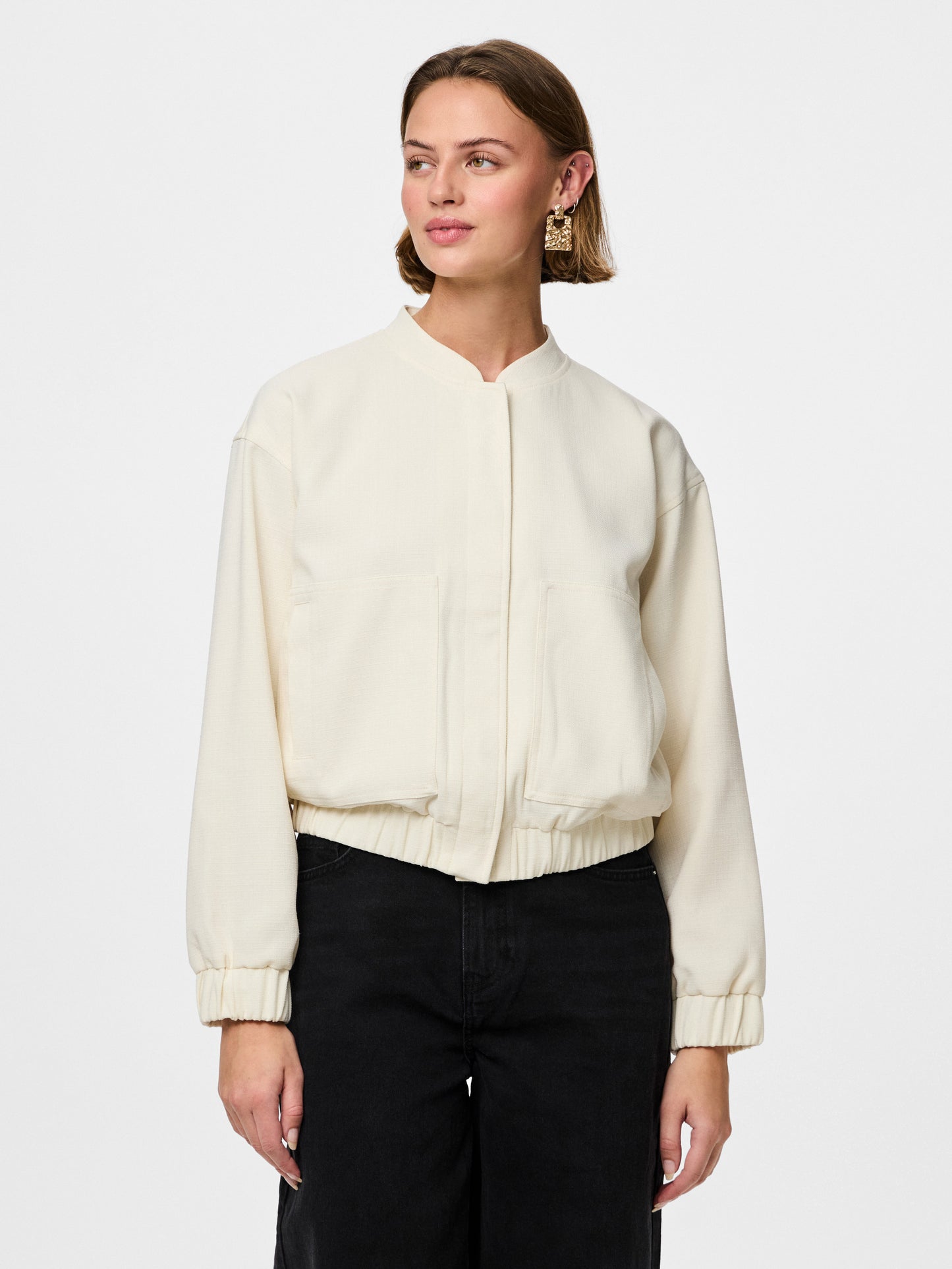 PIECES - ANNIE - Pocket front bomber jacket