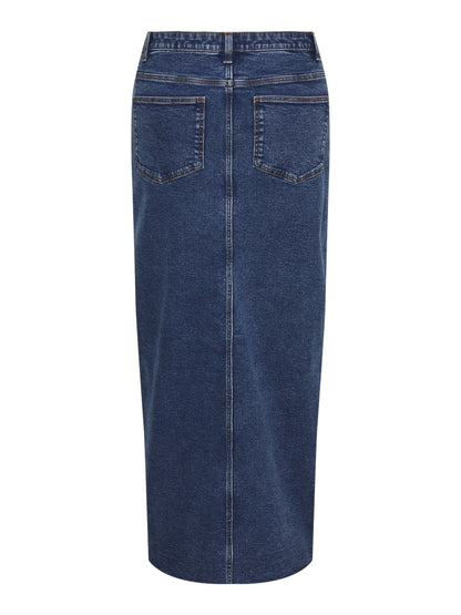 Pieces - JESSIE - Denim midaxi skirt