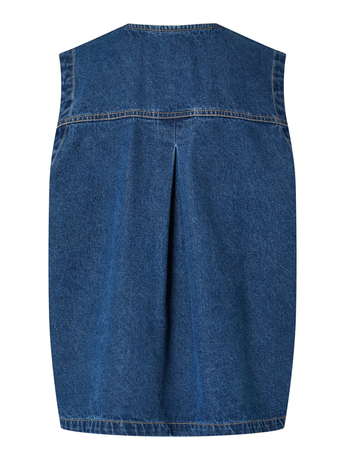 PIECES - FENNA - Denim tie waistcoat