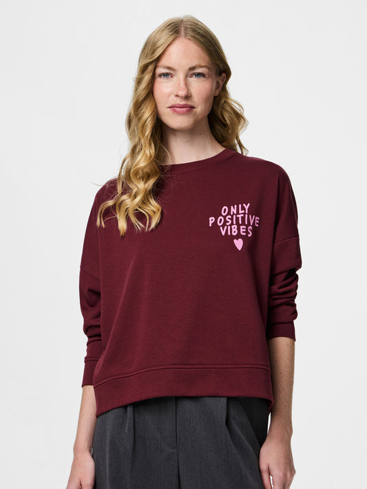 Pieces - CHILLI - Slogan sweater