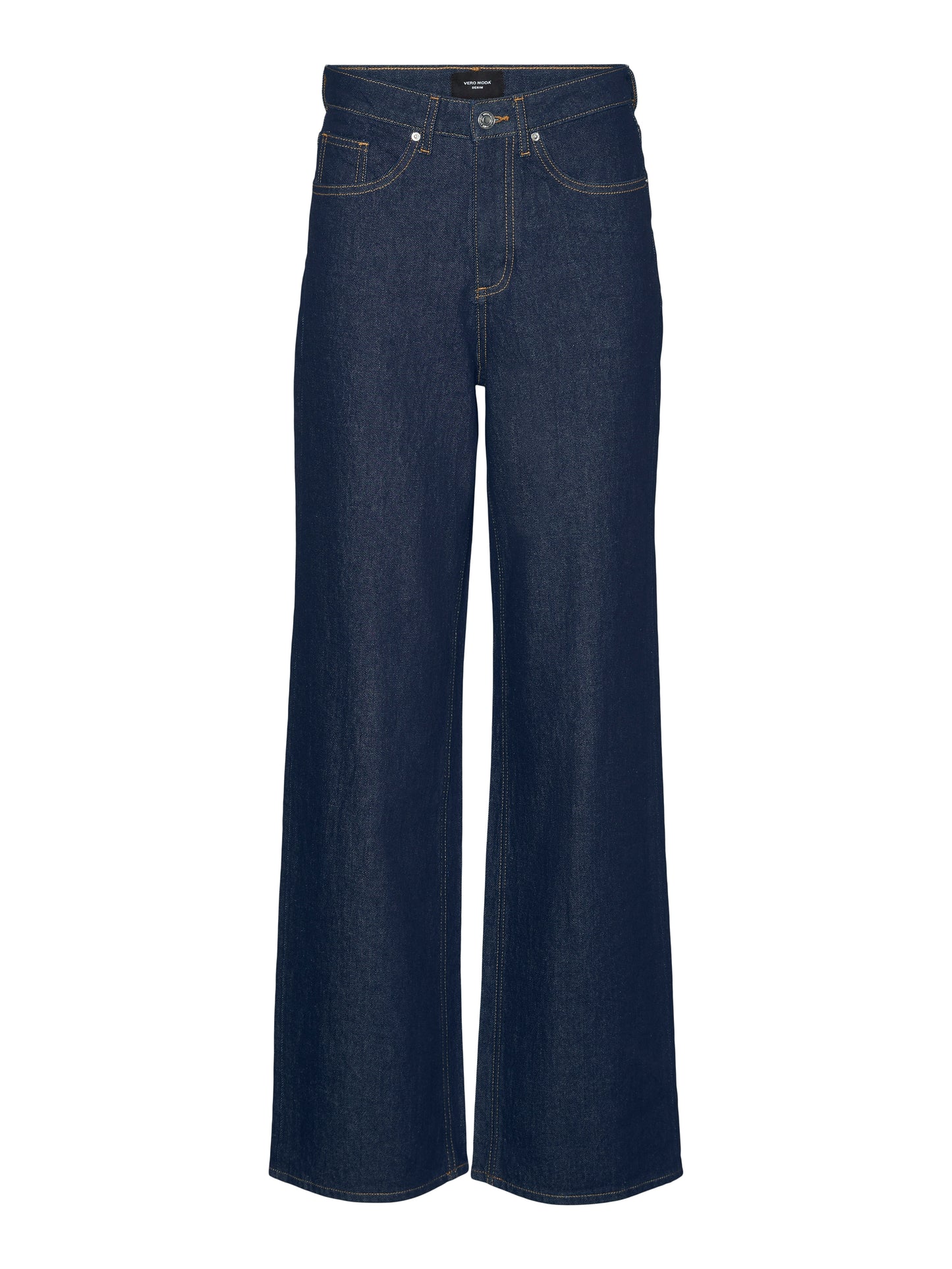 Vero Moda - TESSA - Wide leg high rise dark denim jeans