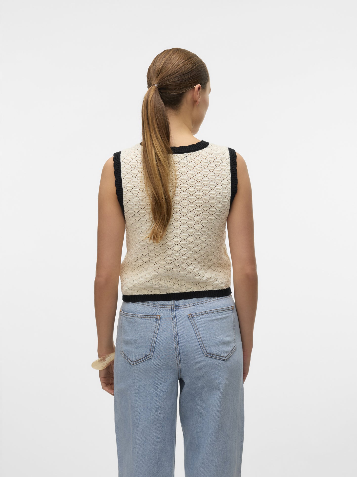 Vero Moda - JACKIE - Trim detail knitted tank top