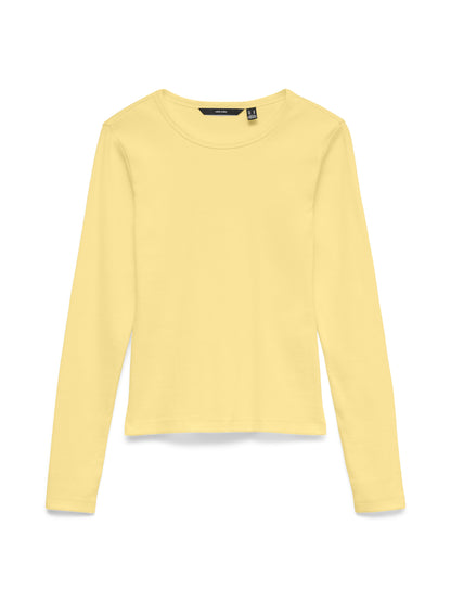 Vero Moda - CHLOE - Ribbed long sleeve basic top