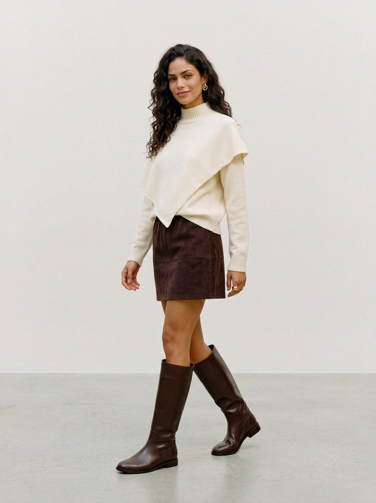 Vero Moda - CAMILA -  High neck cape overlay jumper