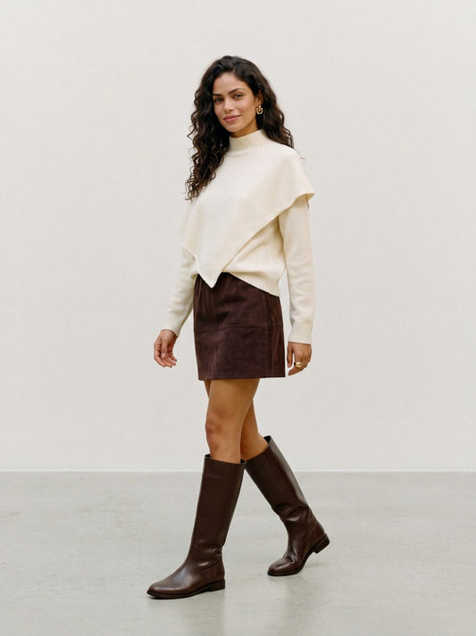 Vero Moda - CAMILA -  High neck cape overlay jumper