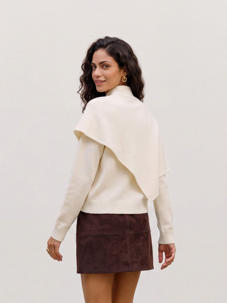 Vero Moda - CAMILA -  High neck cape overlay jumper