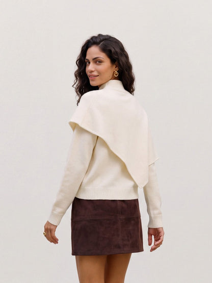 Vero Moda - CAMILA -  High neck cape overlay jumper