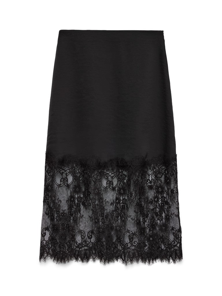 Vero Moda - MOLLIE - Lace bottom satin dress