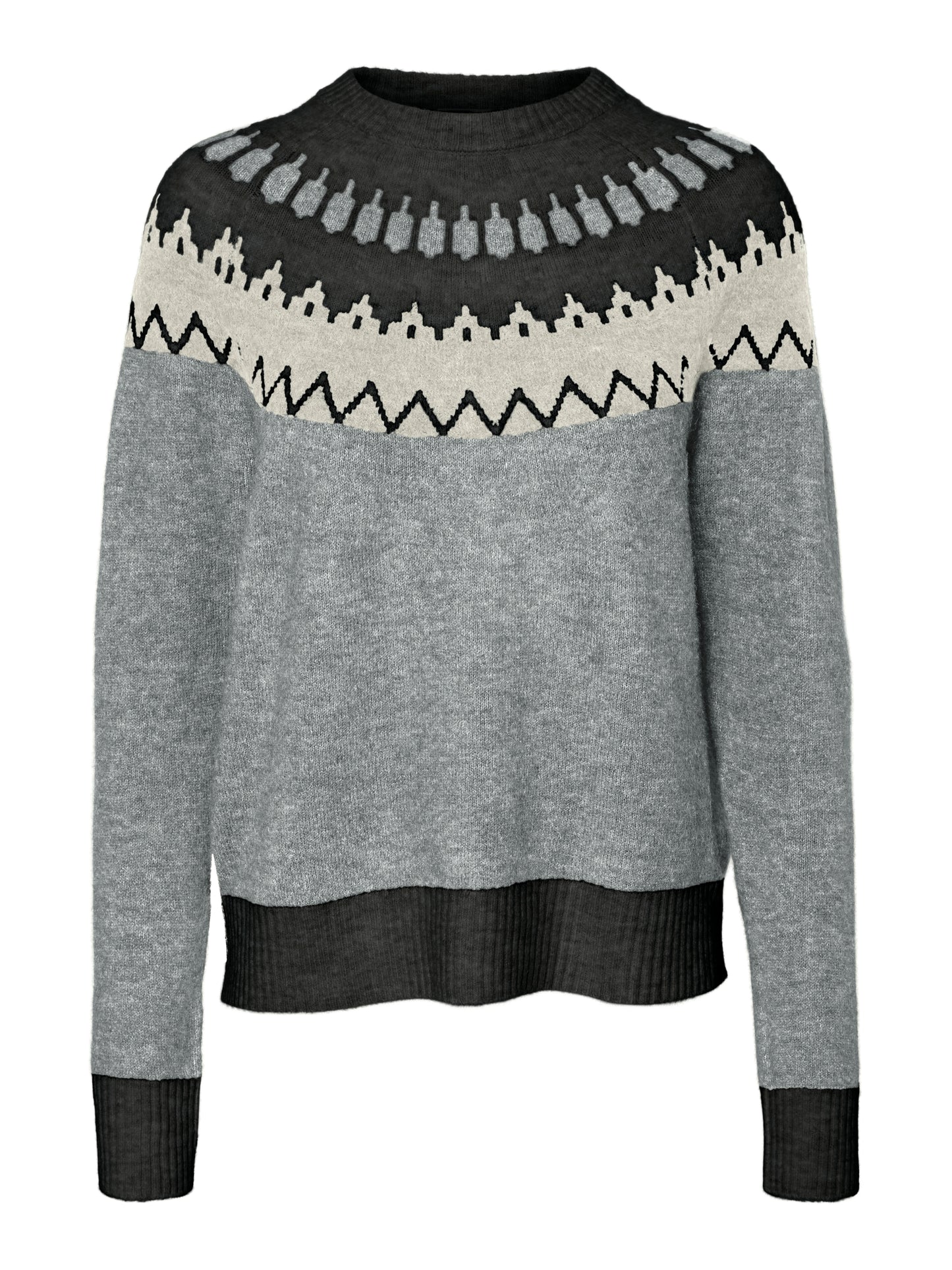 Vero Moda - SIMONE - Fairisle printed knit jumper