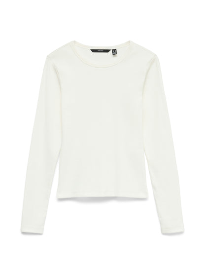Vero Moda - CHLOE - Ribbed long sleeve basic top