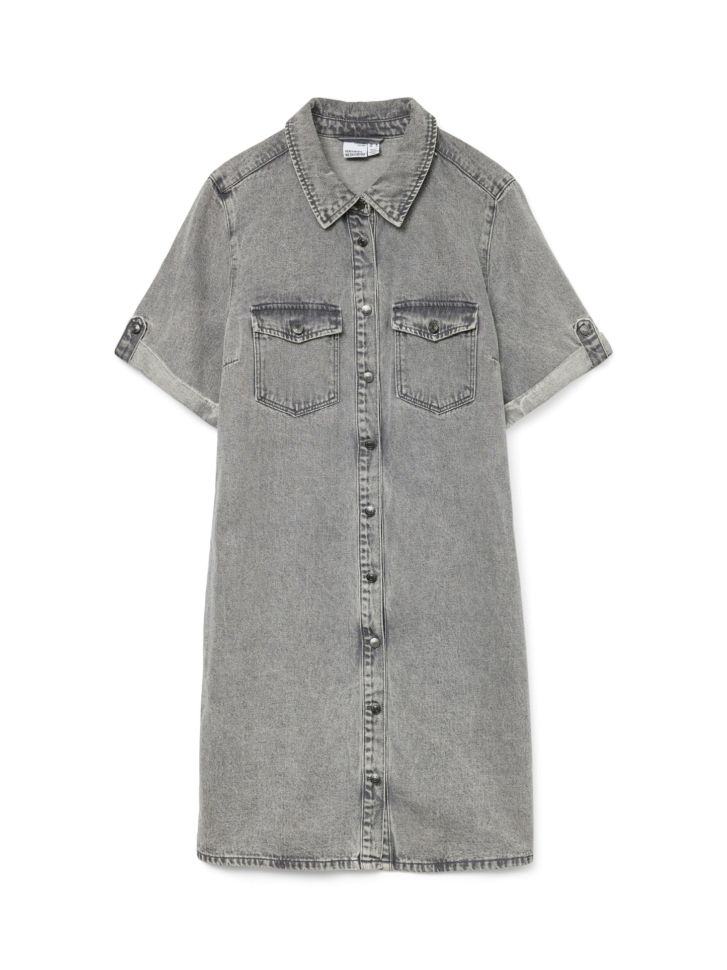 Vero Moda - JENNIE - Short sleeve denim dress