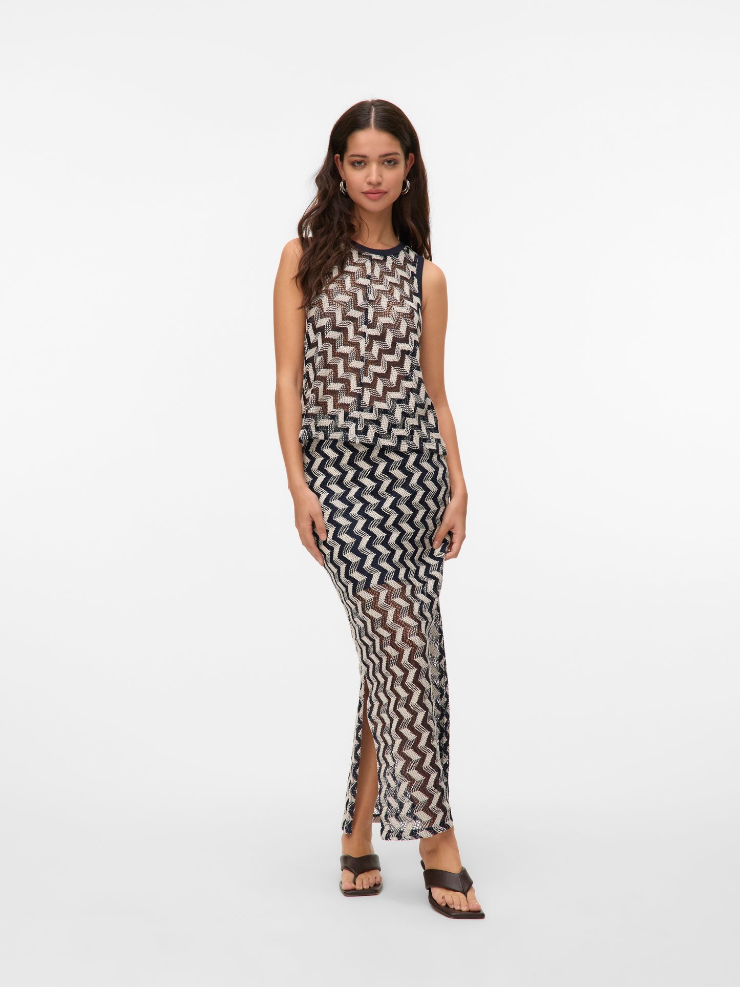 Vero Moda - TIKKA - Geometric crochet tank top