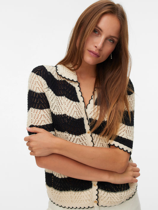 Vero Moda - GOLDEN - Crochet knit cardi