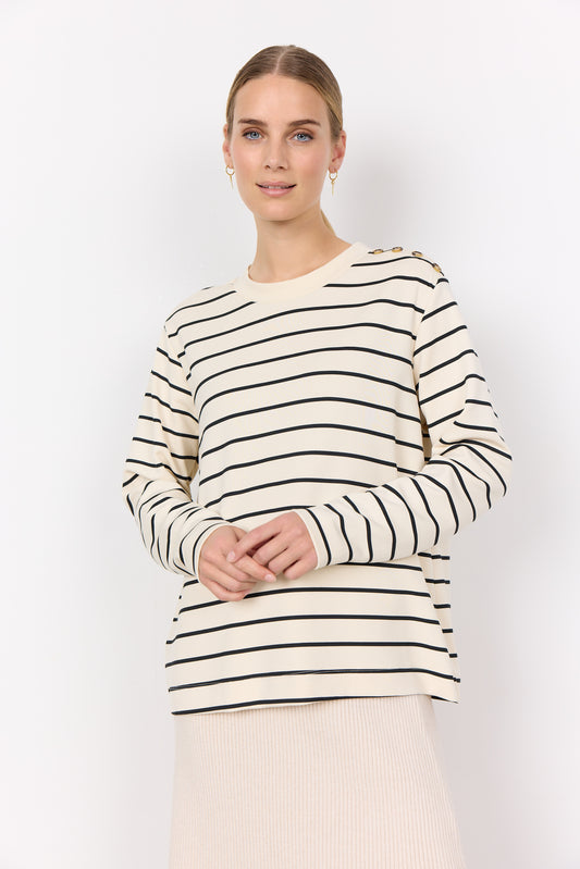 Soya Concept - BARNI 26 - Stripe long sleeve sweater  image 0