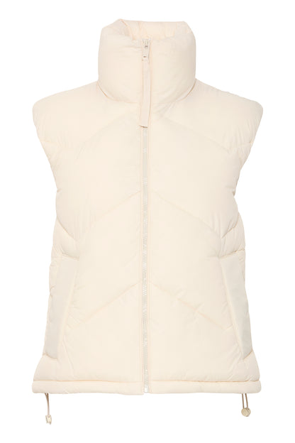 B.Young - BOMINA - Short puffa gilet - Cream  image 3