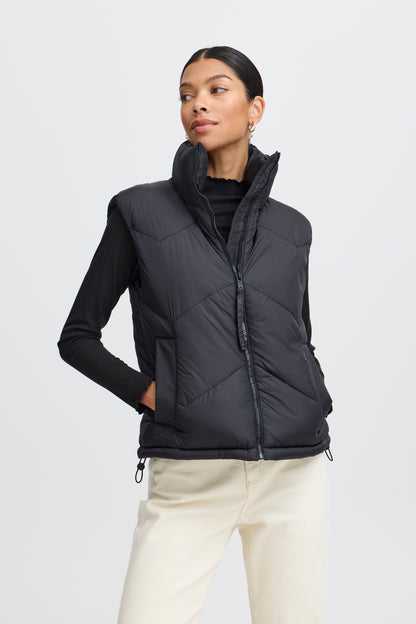 B.Young - BOMINA - Short puffa gilet - Black image 0