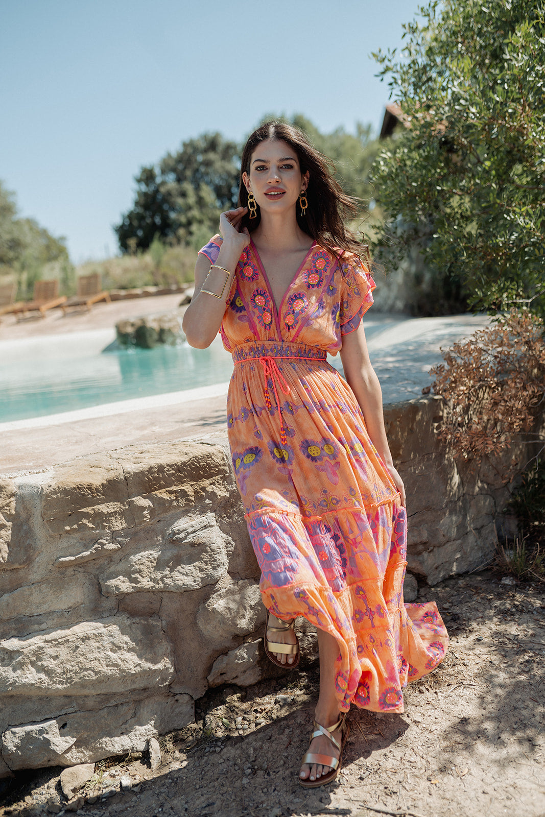 Piti Cuiti - L102 - Elba printed maxi dress