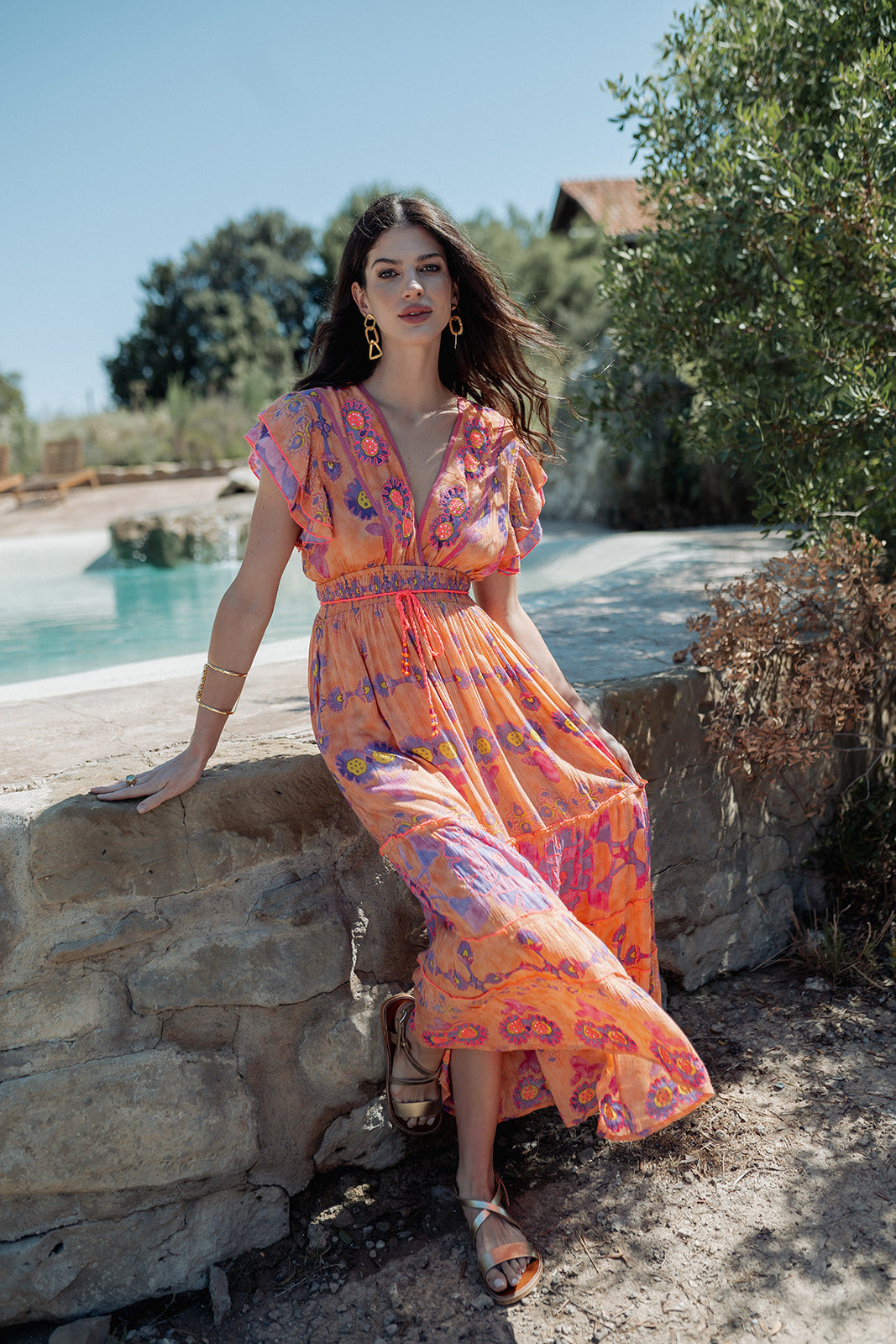 Piti Cuiti - L102 - Elba printed maxi dress